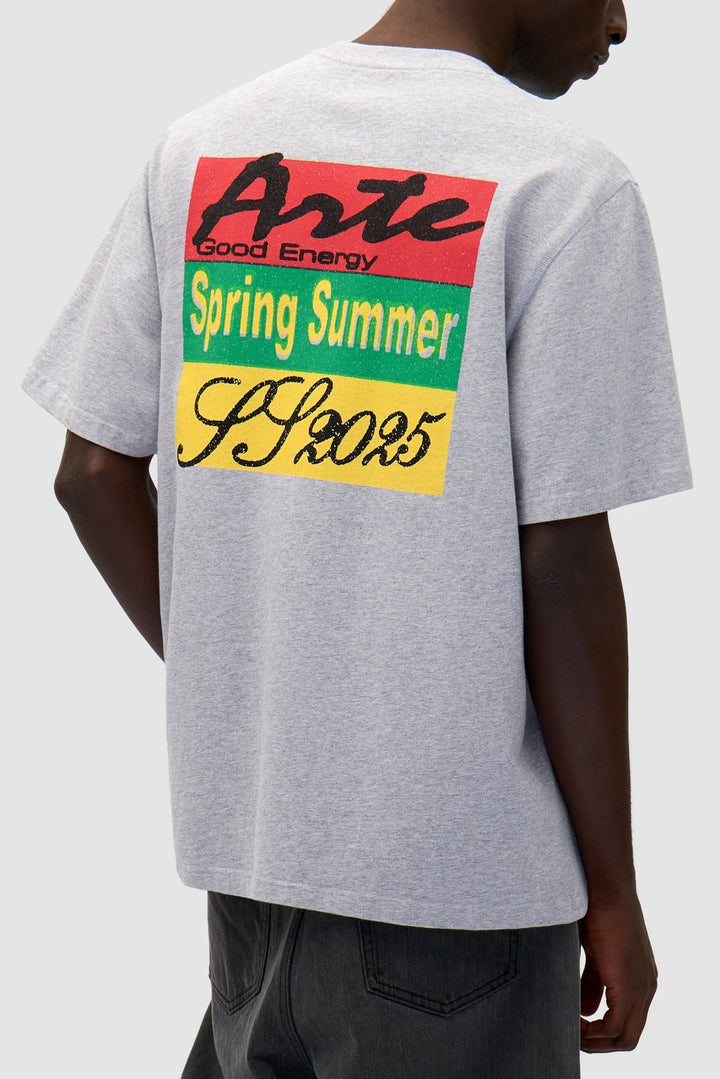 ARTE - T-shirt imprimé multicolore Gris - Lothaire