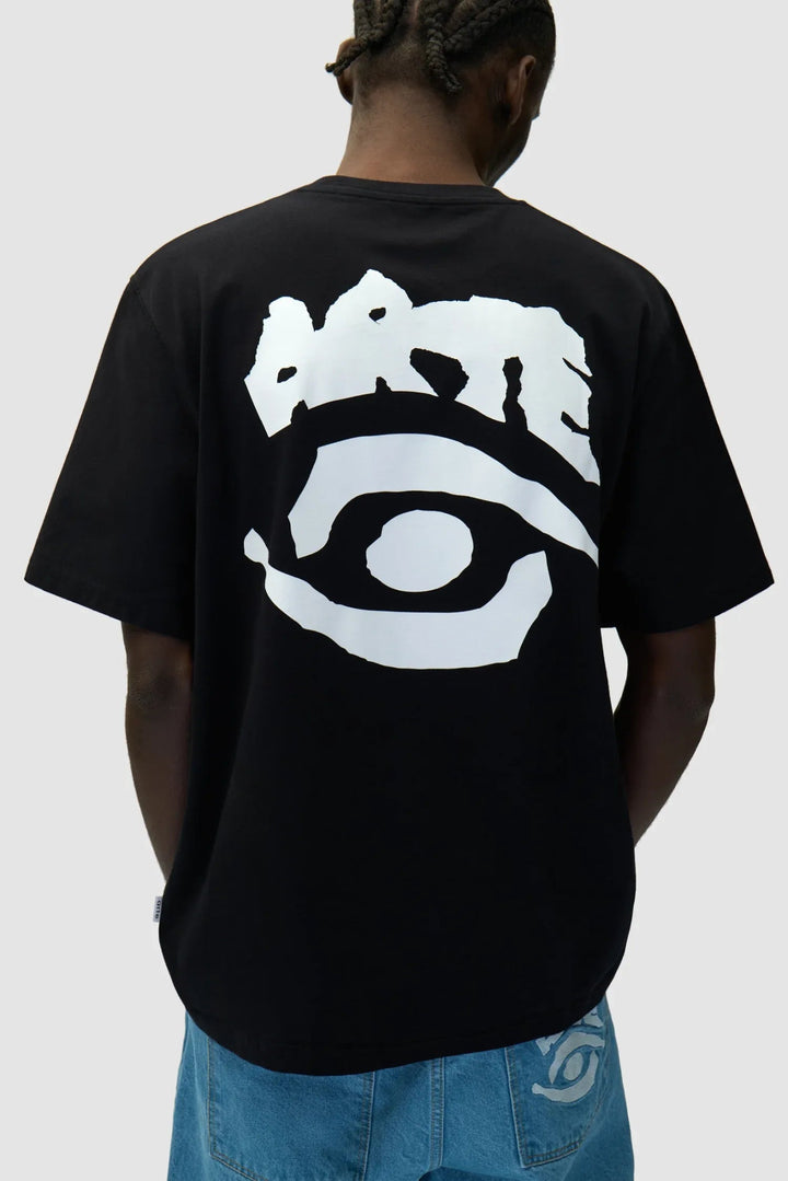 ARTE - T-shirt imprimé yeux Noir - Lothaire