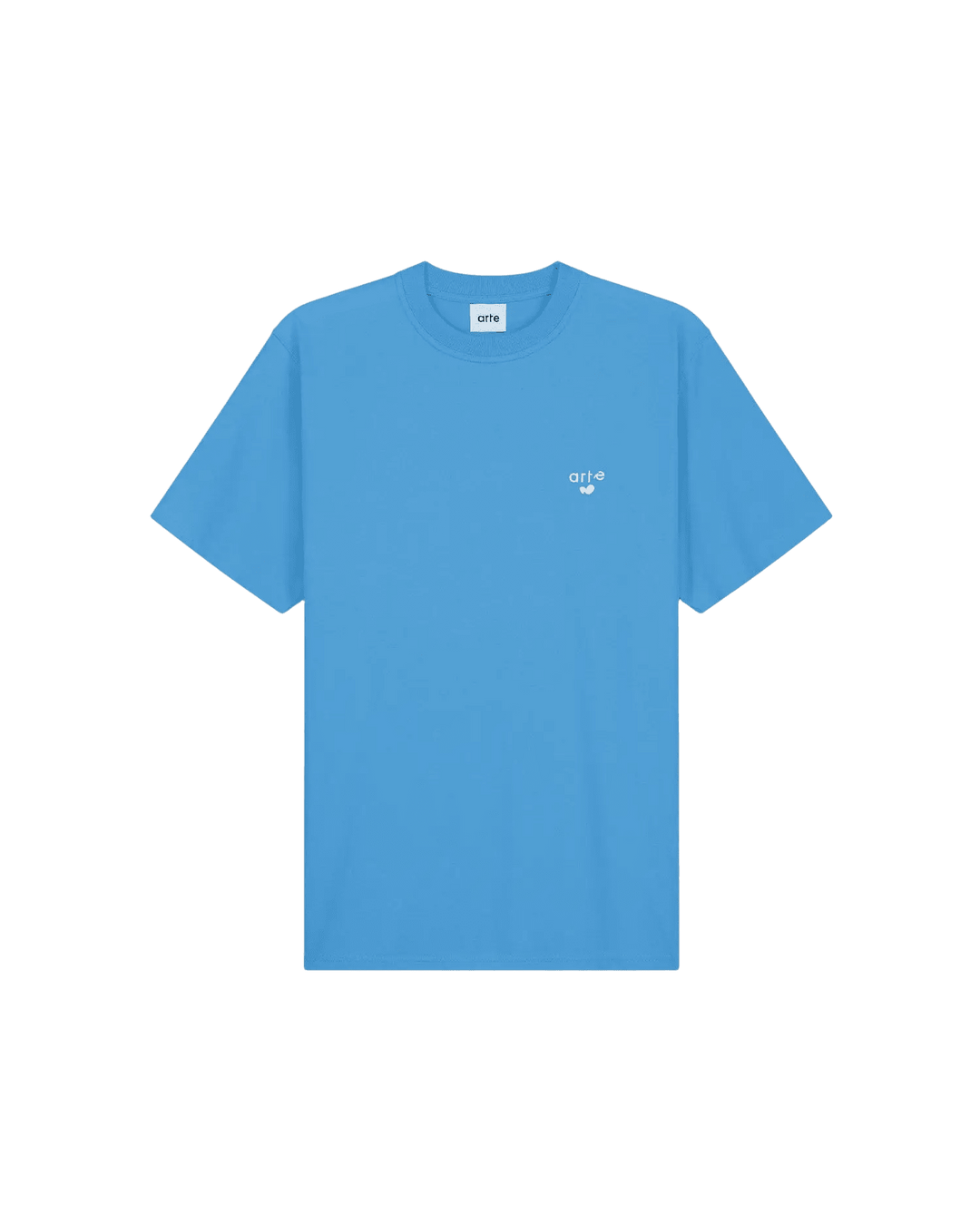 ARTE - T-shirt logo cœur brodé en coton Bleu - Lothaire