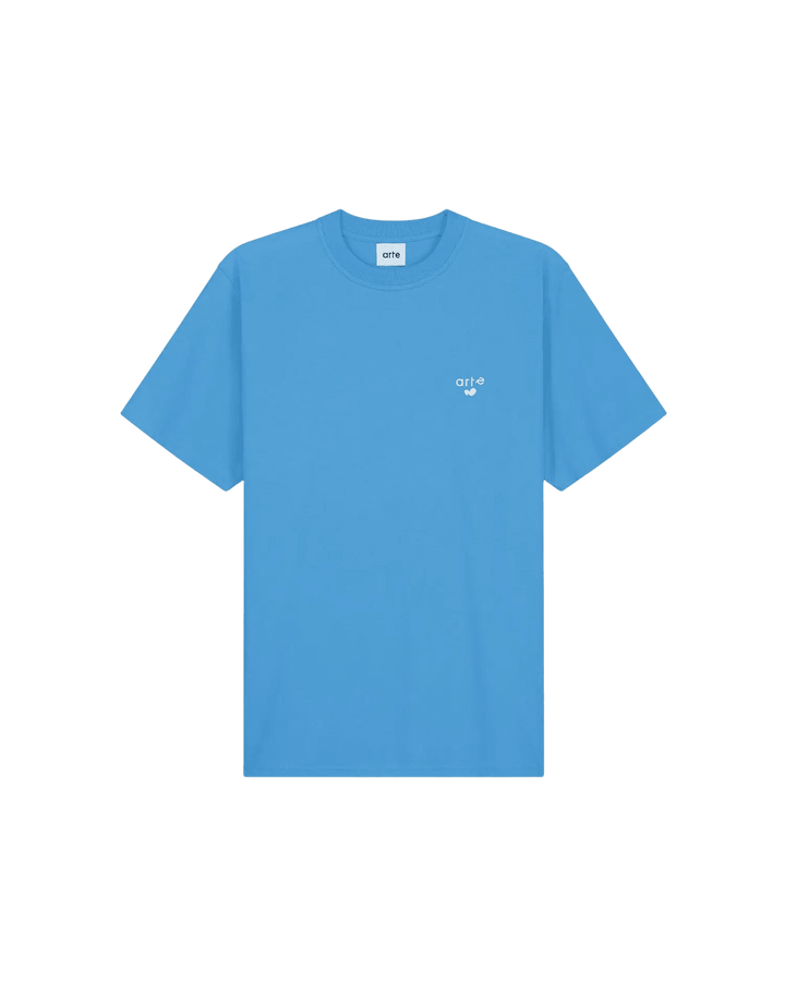 ARTE - T-shirt logo cœur brodé en coton Bleu - Lothaire