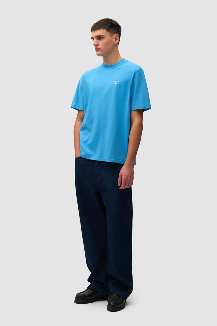 ARTE - T-shirt logo cœur brodé en coton Bleu - Lothaire