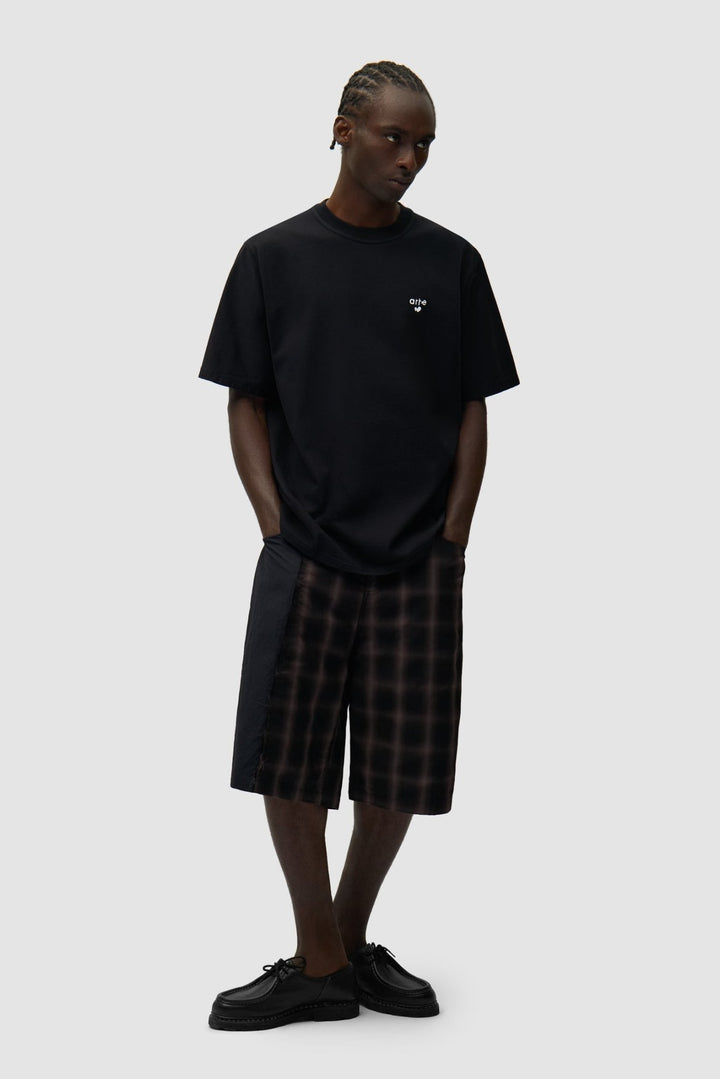 ARTE - T-shirt logo cœur brodé en coton Noir - Lothaire