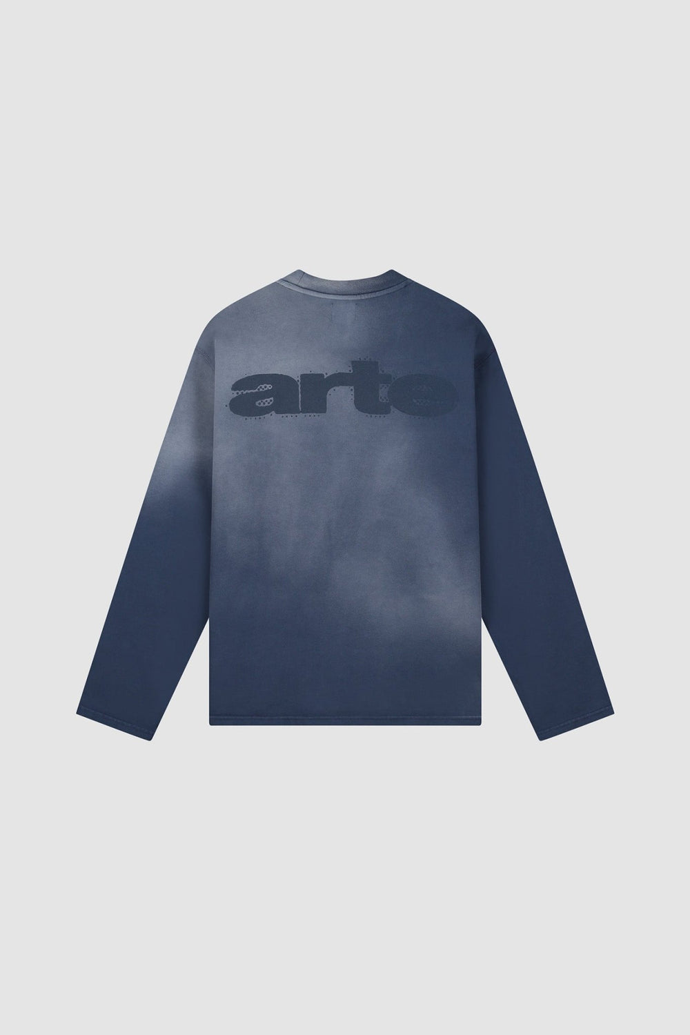 ARTE- T-shirt Stencil Sunfade à manches longues Bleu marine - Lothaire