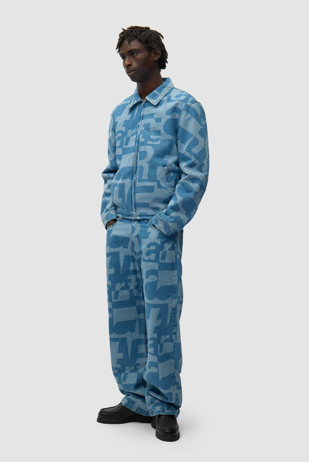 ARTE - Veste en denim brut intégral Bleu - Lothaire