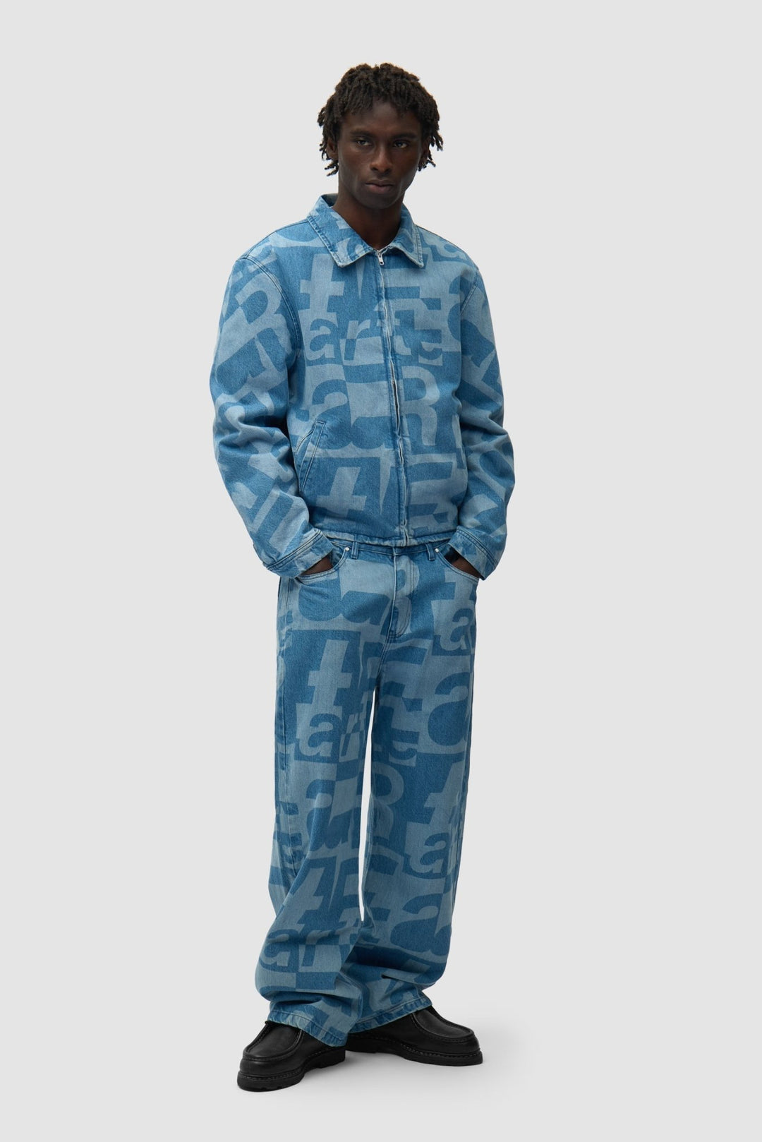 ARTE - Veste en denim brut intégral Bleu - Lothaire