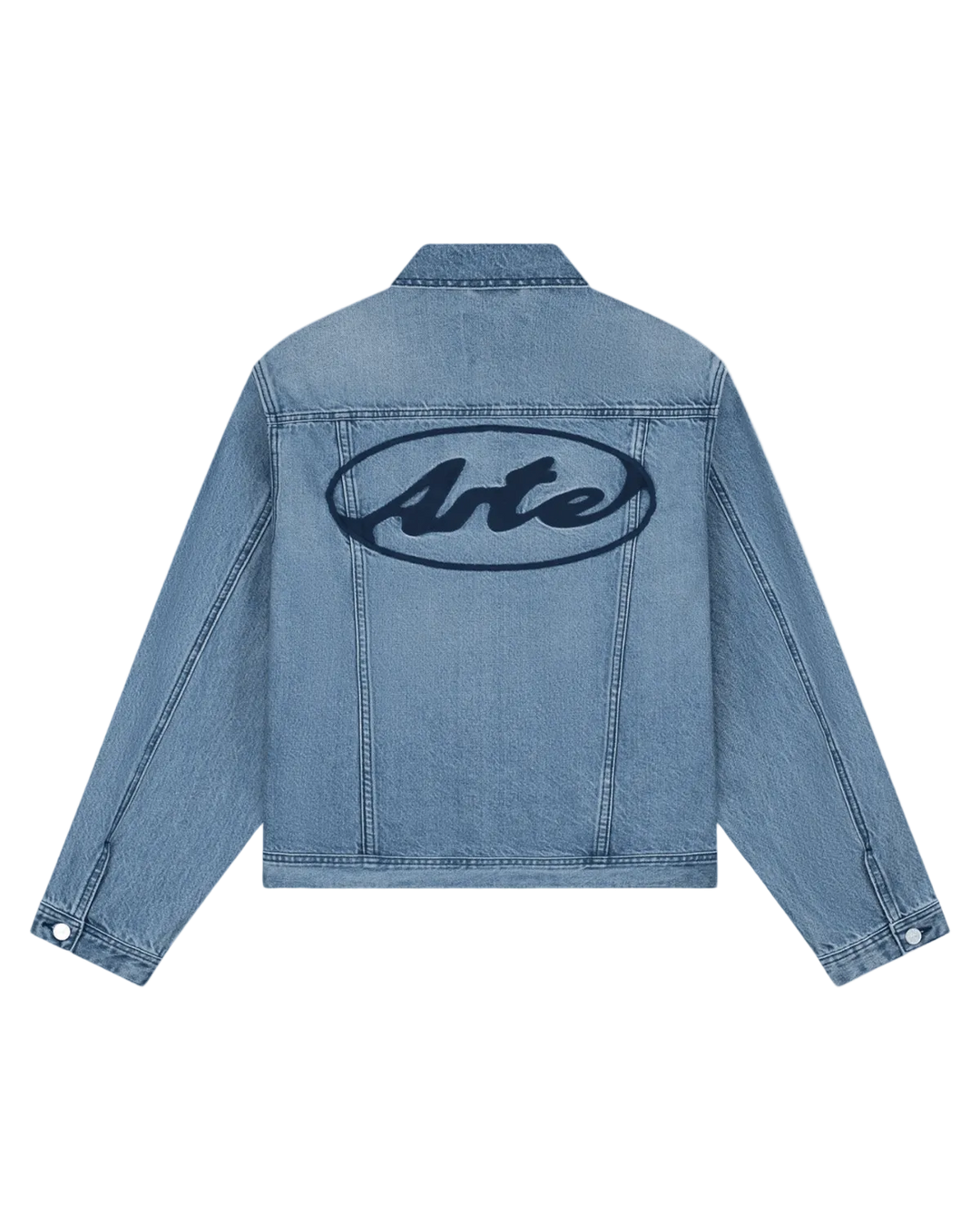 ARTE - Veste en jean avec logo cercle Bleu - Lothaire