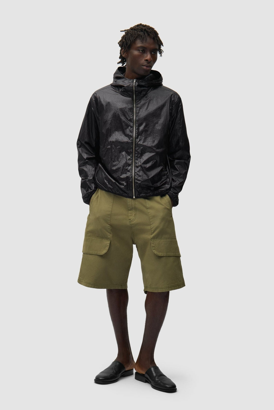 ARTE - Veste en Nylon Brillant Noir - Lothaire