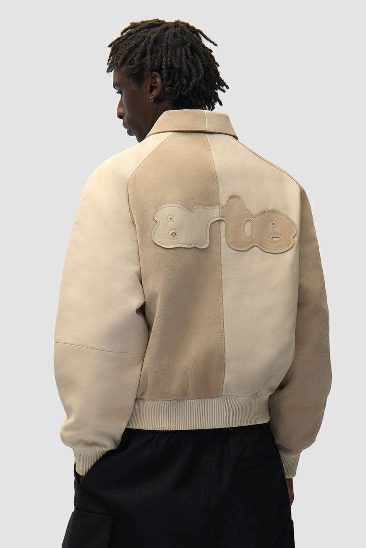 ARTE - Veste Multi - Matières en Cuir Crème - Lothaire