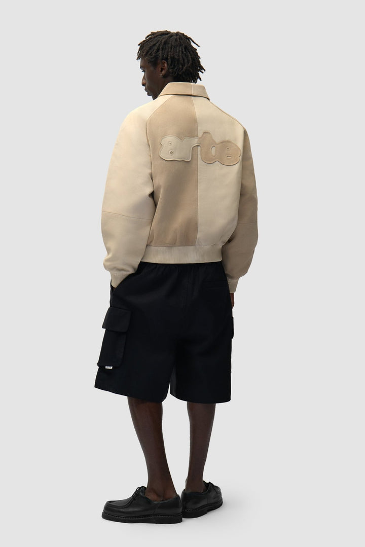 ARTE - Veste Multi - Matières en Cuir Crème - Lothaire