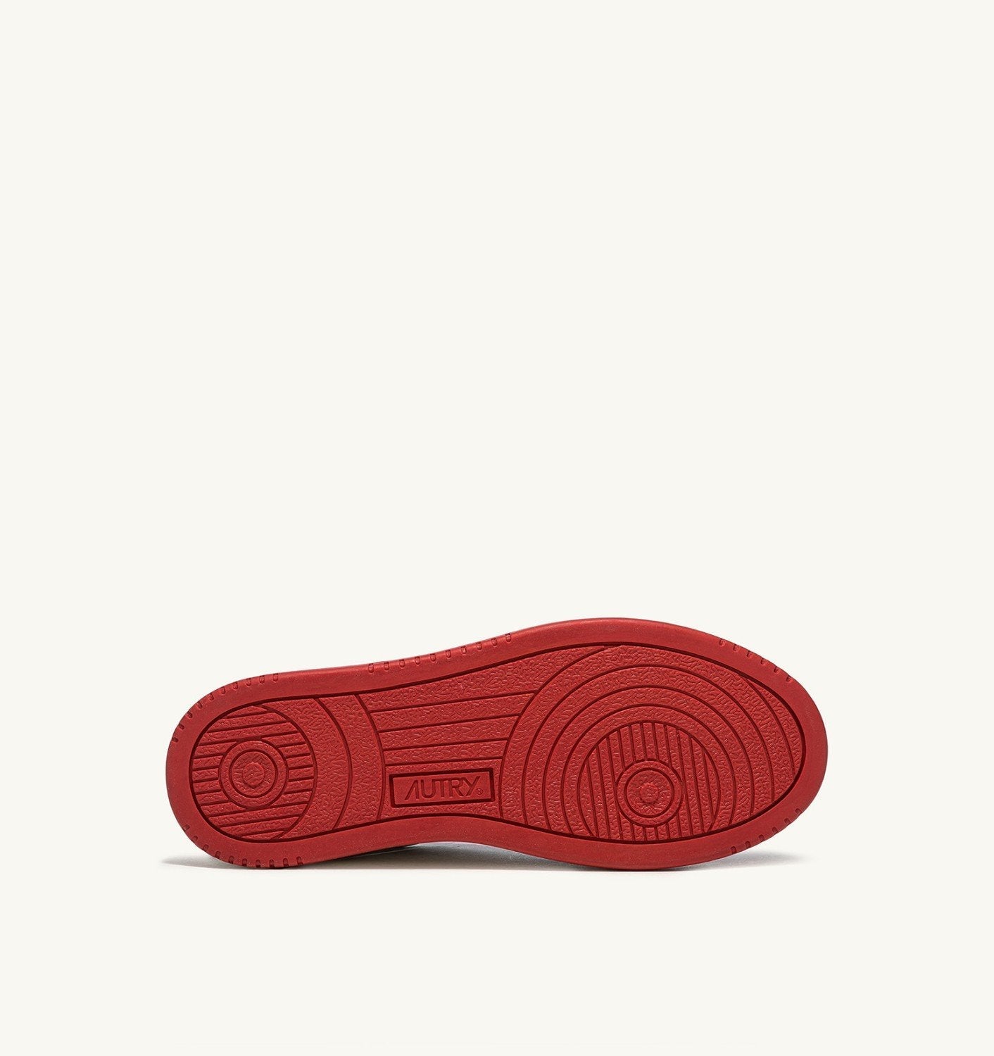 AUTRY - Baskets Basses Bicolores Medalist en cuir Blanc et Rouge – Lothaire