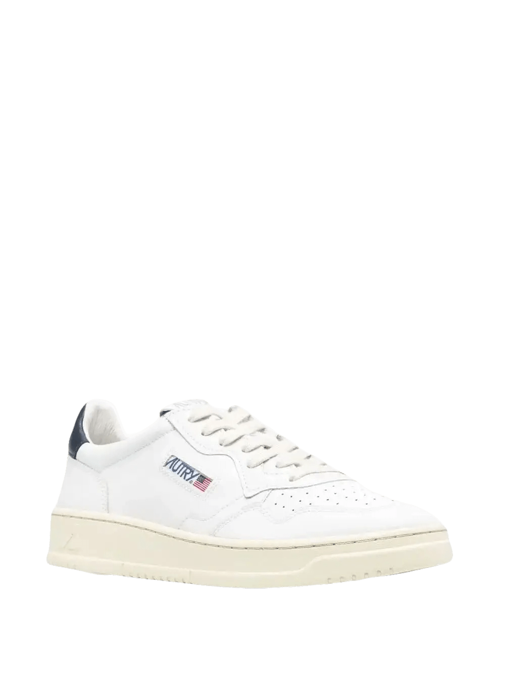 AUTRY - Baskets en Cuir Blanche et Bleu - Lothaire