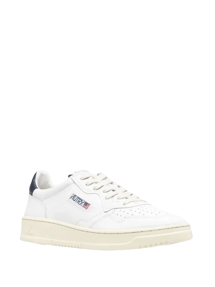 AUTRY - Baskets en Cuir Blanche et Bleu - Lothaire