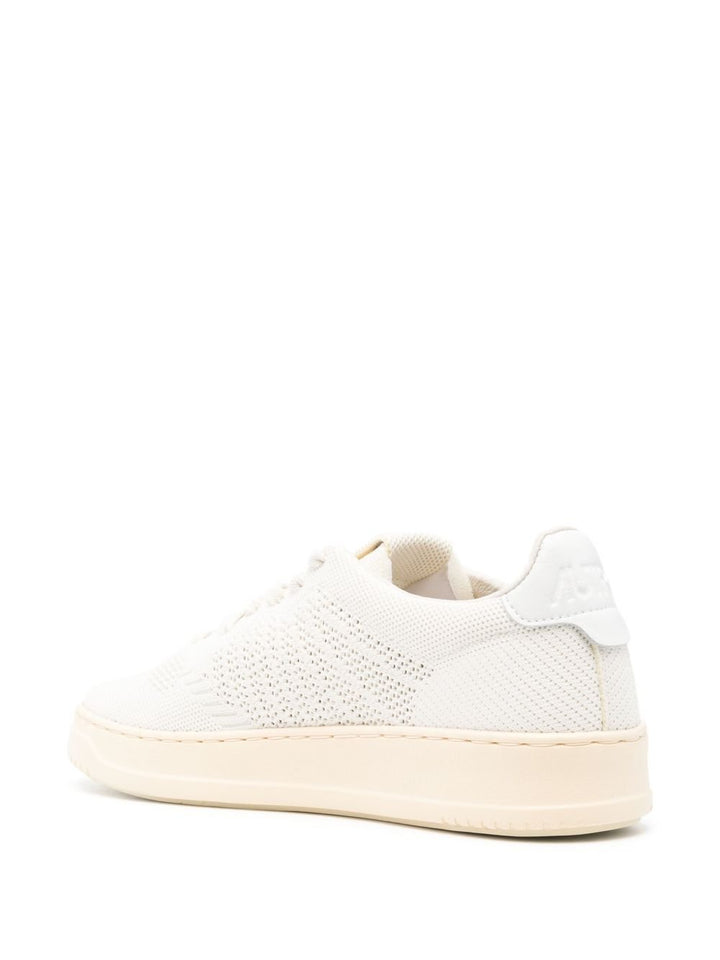 AUTRY - BASKETS MEDALIST EASEKNIT LOW EN TISSU PEARSORBET blanc - Lothaire