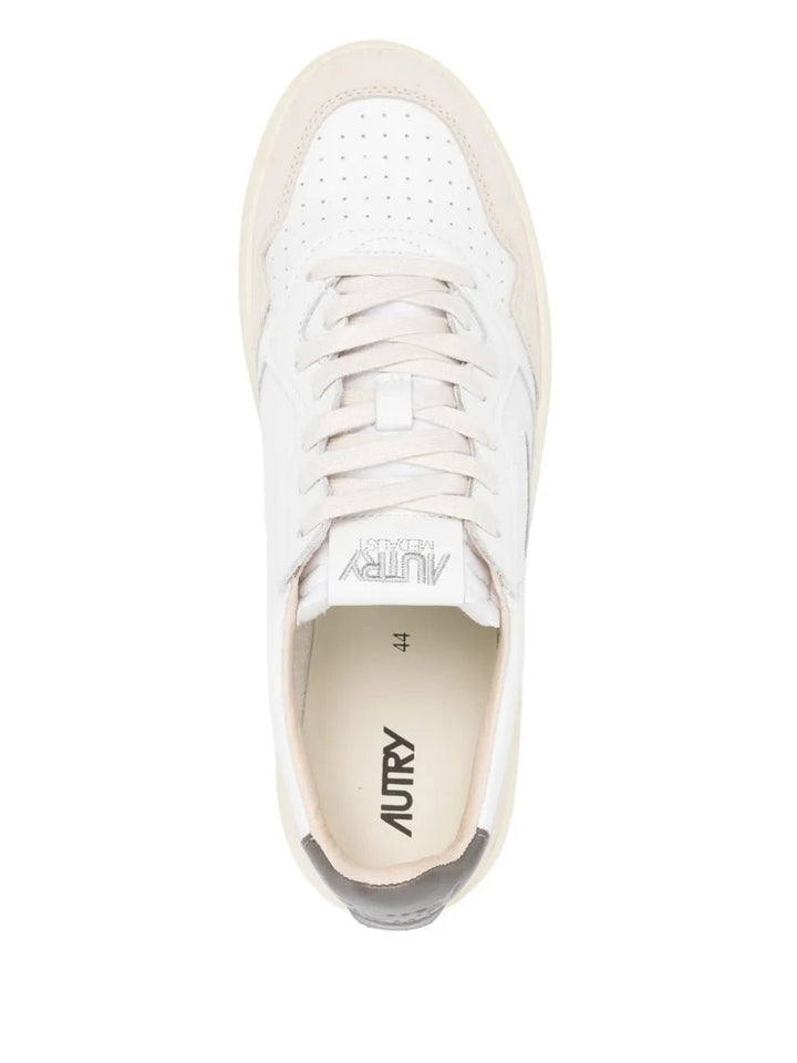 AUTRY - Baskets Medalist en cuir Blanc - Lothaire