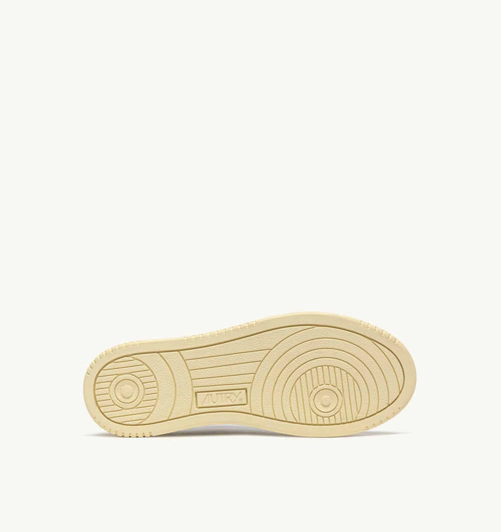 AUTRY - Baskets medalist low en cuir blanc - Logo multicolore - Lothaire