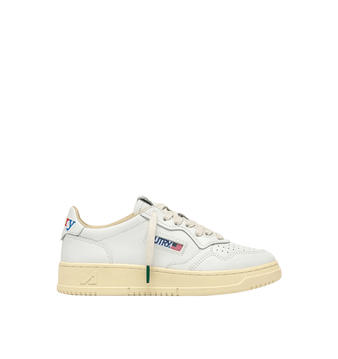AUTRY - Baskets medalist low en cuir blanc - Logo multicolore - Lothaire