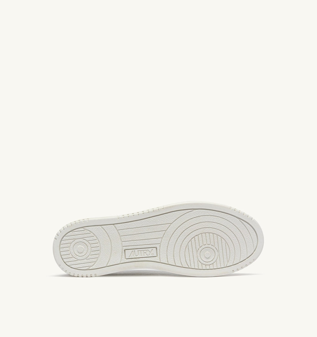 AUTRY - Baskets medalist low en cuir blanc total avec lettering - Lothaire