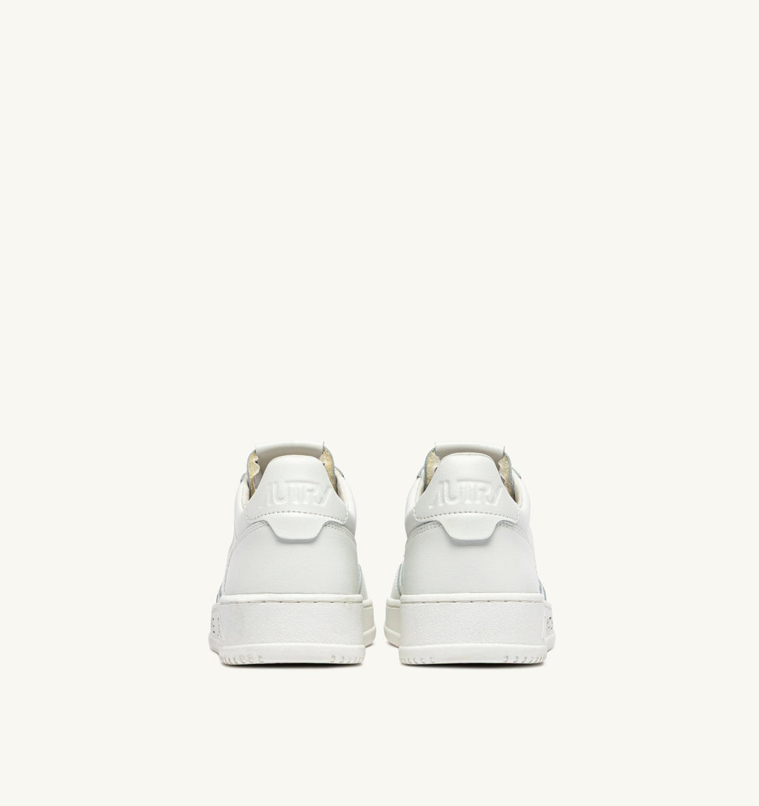 AUTRY - Baskets medalist low en cuir blanc total avec lettering - Lothaire