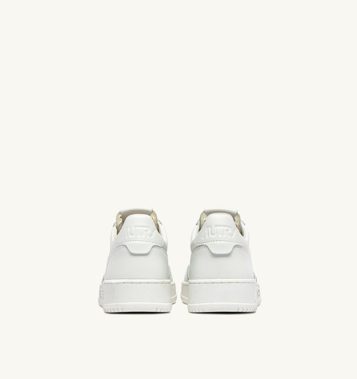 AUTRY - Baskets medalist low en cuir blanc total avec lettering - Lothaire