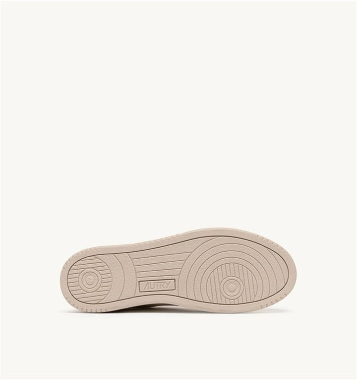 AUTRY - Baskets Medalist Low en cuir Blanc/Vert/Gris - Lothaire