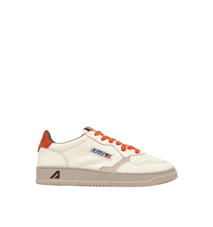 AUTRY - Baskets medalist low en cuir marshmallow et pumpkin - Lothaire