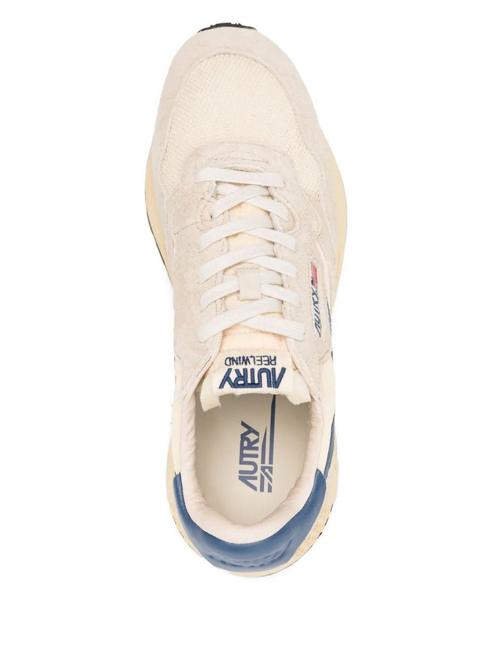 AUTRY - Baskets Reelwind Crème et Bleu - Lothaire