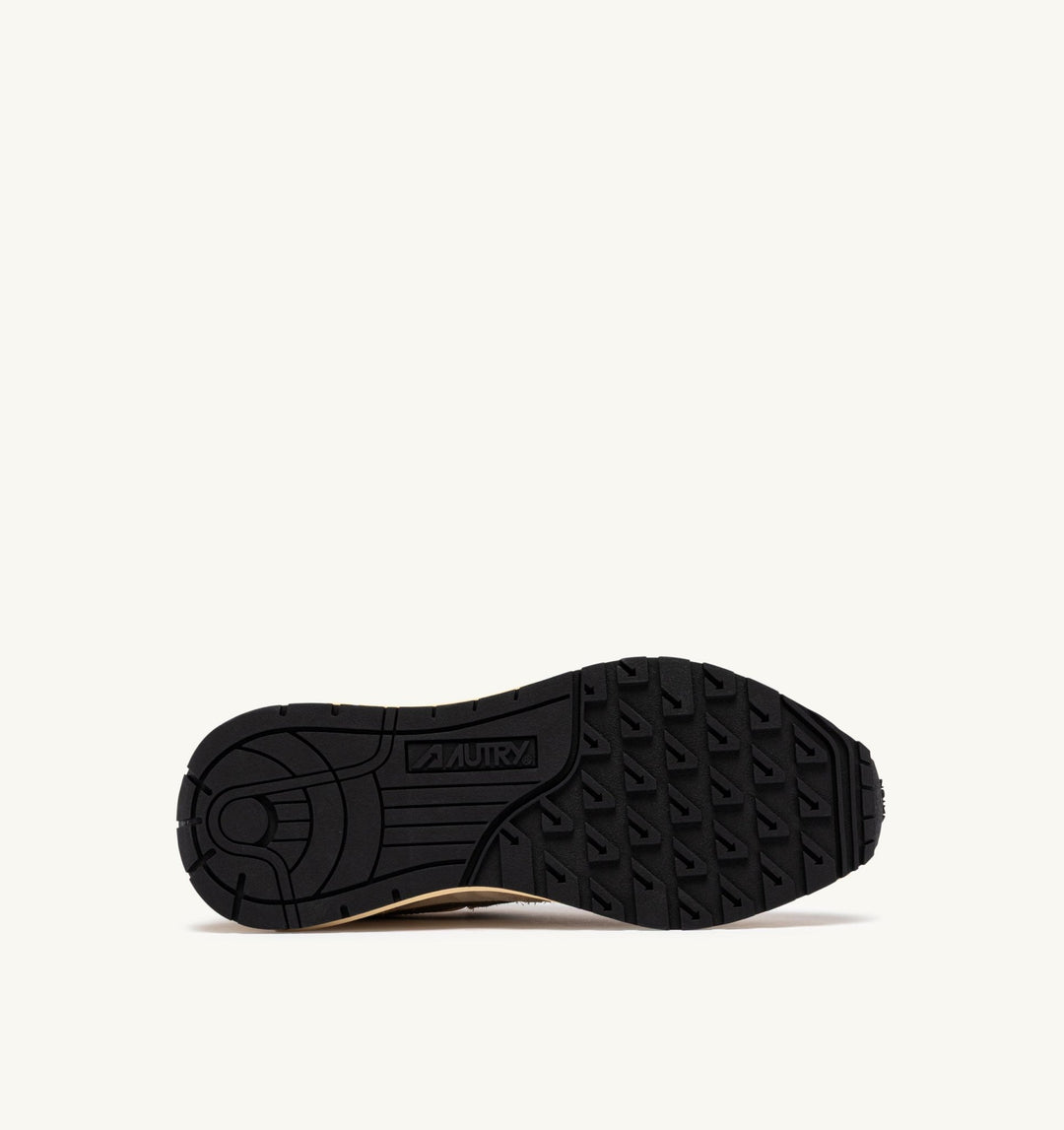 AUTRY - Baskets reelwind low en nylon et daim ecru et covert green - Lothaire