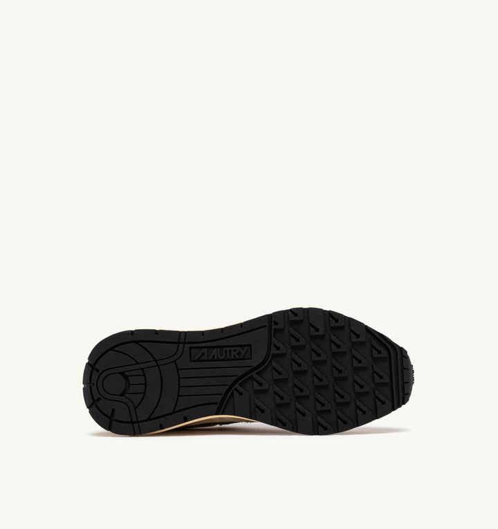 AUTRY - Baskets reelwind low en nylon et daim ecru et covert green - Lothaire