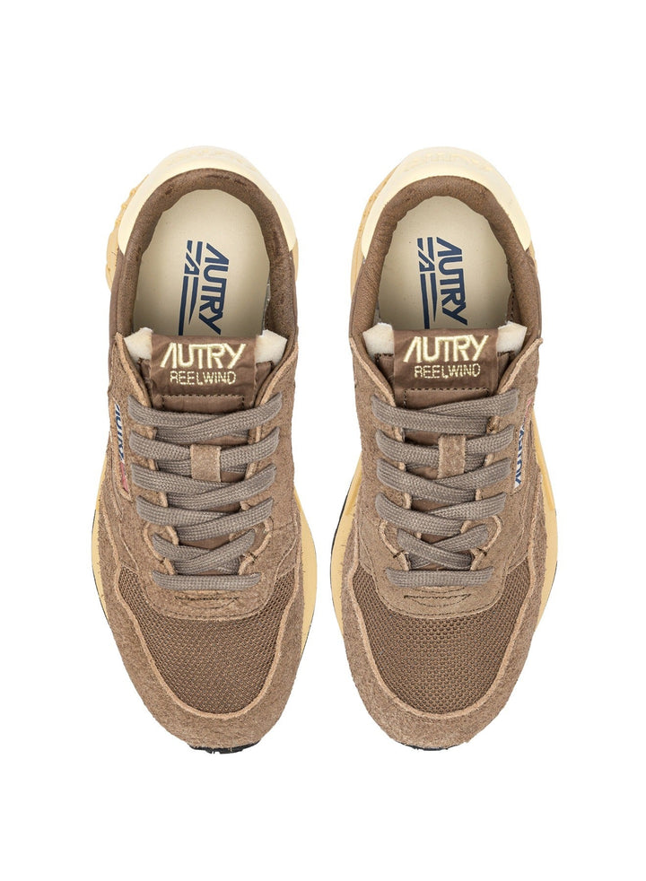 AUTRY - Baskets Reelwind Low en Nylon et Daim Marron - Lothaire