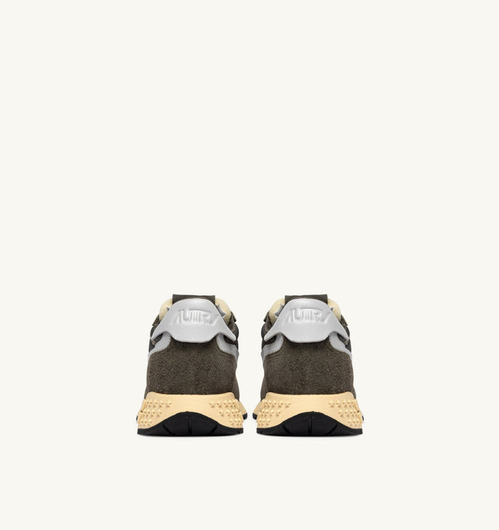 AUTRY - Baskets reelwind low en nylon et daim olive et harb mist - Lothaire