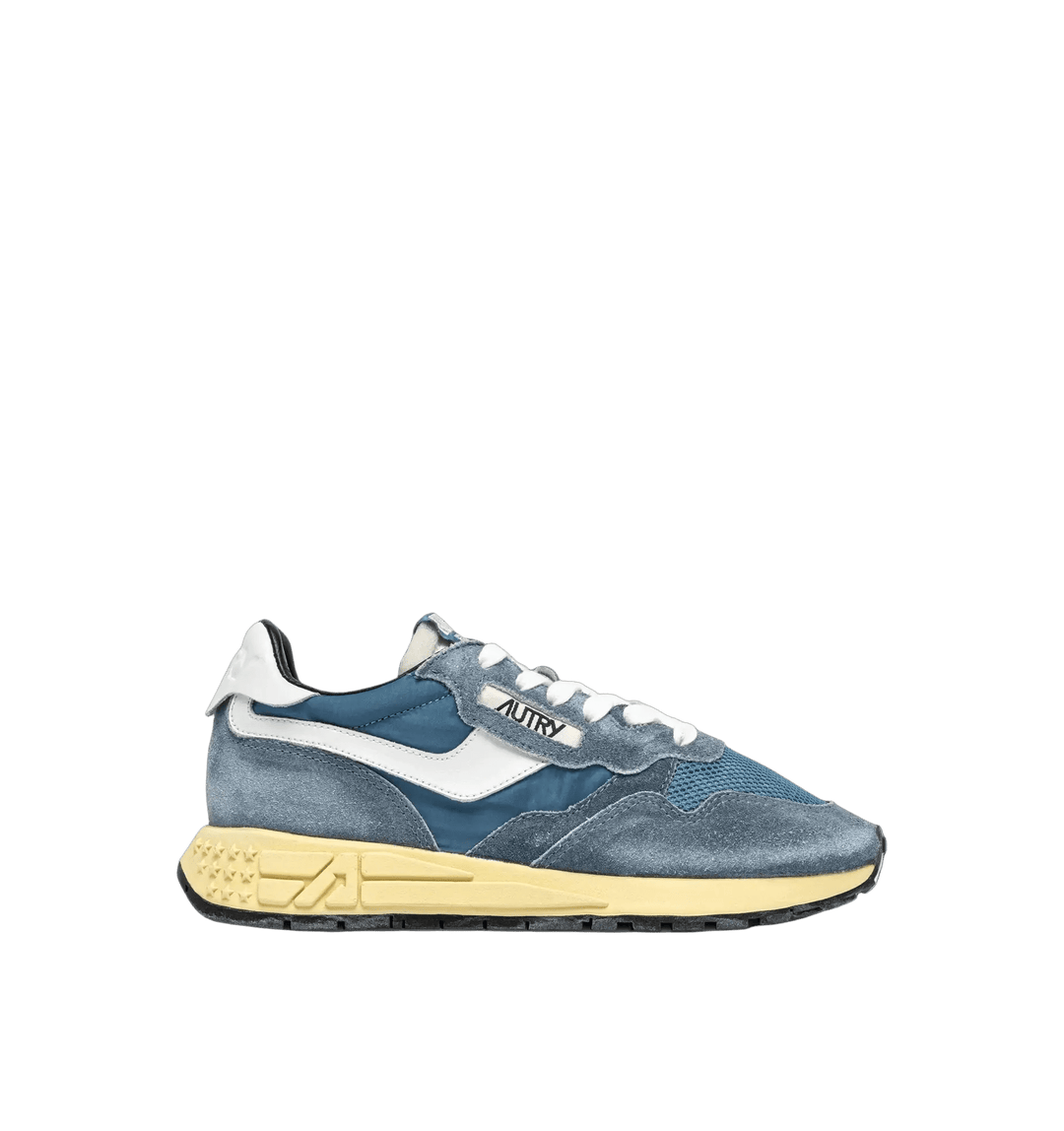 AUTRY - Baskets reelwind low en nylon et daim sky et blanc - Lothaire