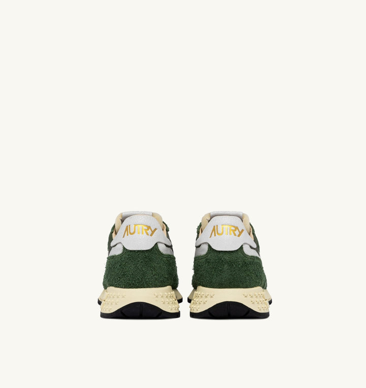 AUTRY - BASKETS REELWIND LOW EN NYLON ET DAIM VERT MILITARY - Lothaire