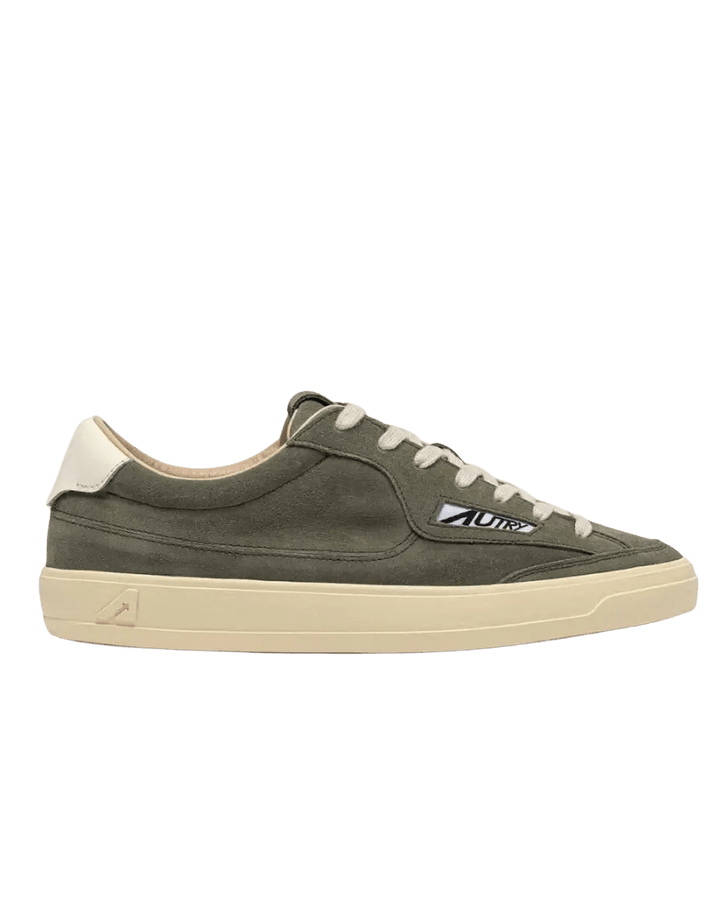 AUTRY - Baskets Windscape Low Daim Vert fumé / Marshmallow - Lothaire