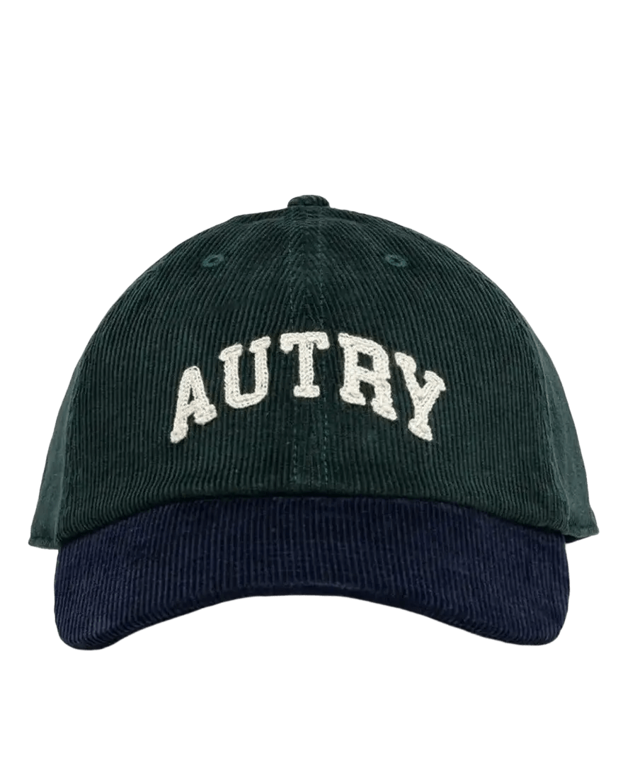 AUTRY - Casquette en Velours Côtelé Verte - Lothaire