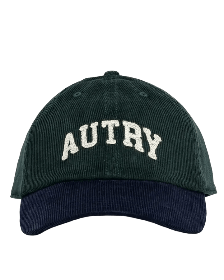 AUTRY - Casquette en Velours Côtelé Verte - Lothaire