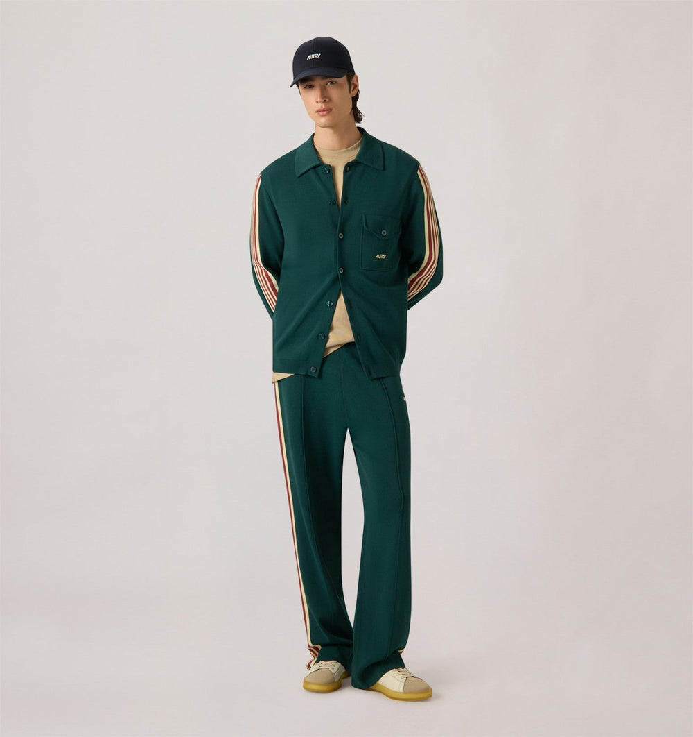 AUTRY - Pantalon jogger en maille de viscose Vert - Lothaire