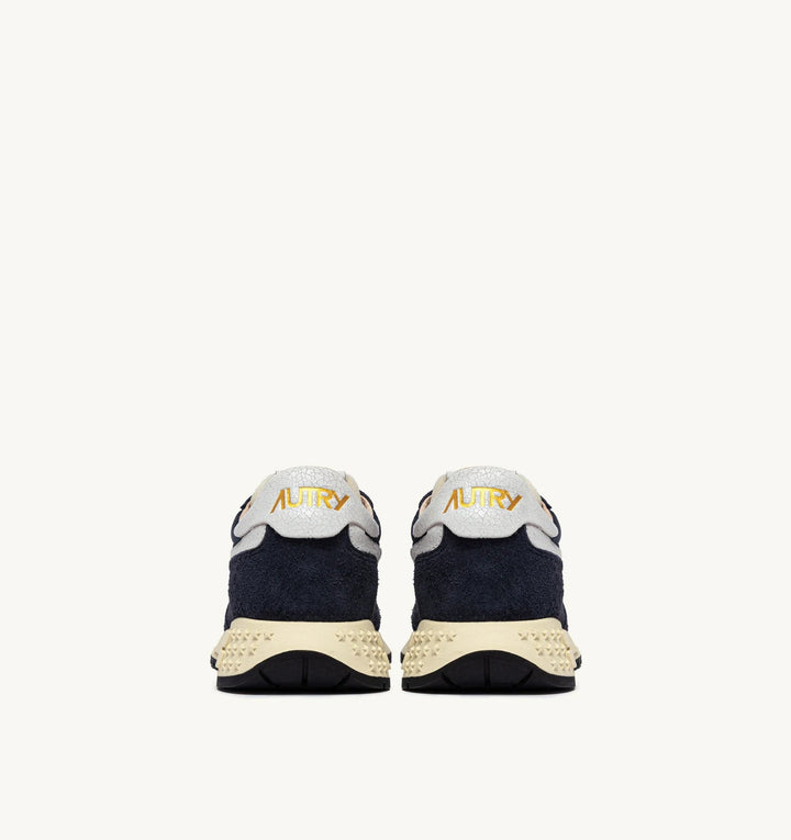 AUTRY - Reelwind Low en nylon et daim blue space et blanc - Lothaire