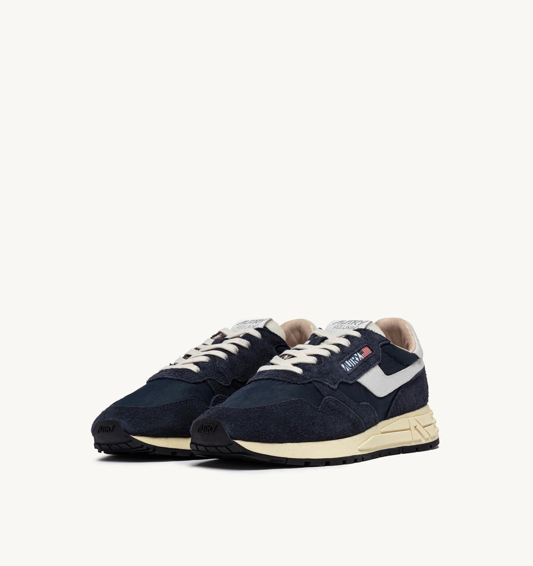 AUTRY - Reelwind Low en nylon et daim blue space et blanc - Lothaire