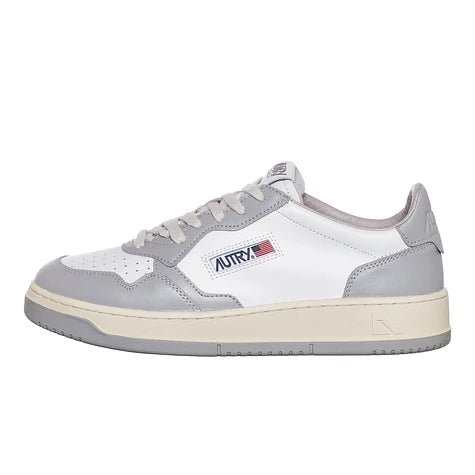 AUTRY - Sneakers Medalist Low en cuir Blanc et Gris Clair - Lothaire