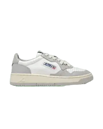 AUTRY - Sneakers Medalist Low en cuir Blanc et Gris Clair - Lothaire
