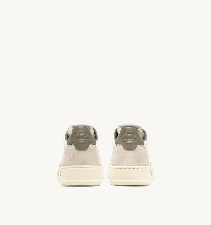 AUTRY - Sneakers Medalist Low en cuir Blanc et Vert - Lothaire