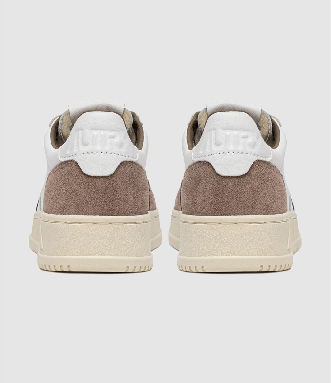 AUTRY - Sneakers Medalist Low pour homme en cuir et daim Blanc et Antilope - Lothaire