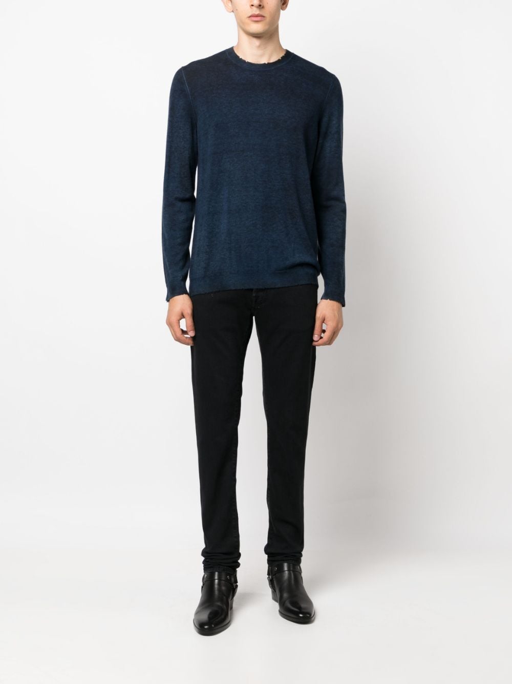 Avant Toi - Pull navy Laine & Cachemire - Lothaire