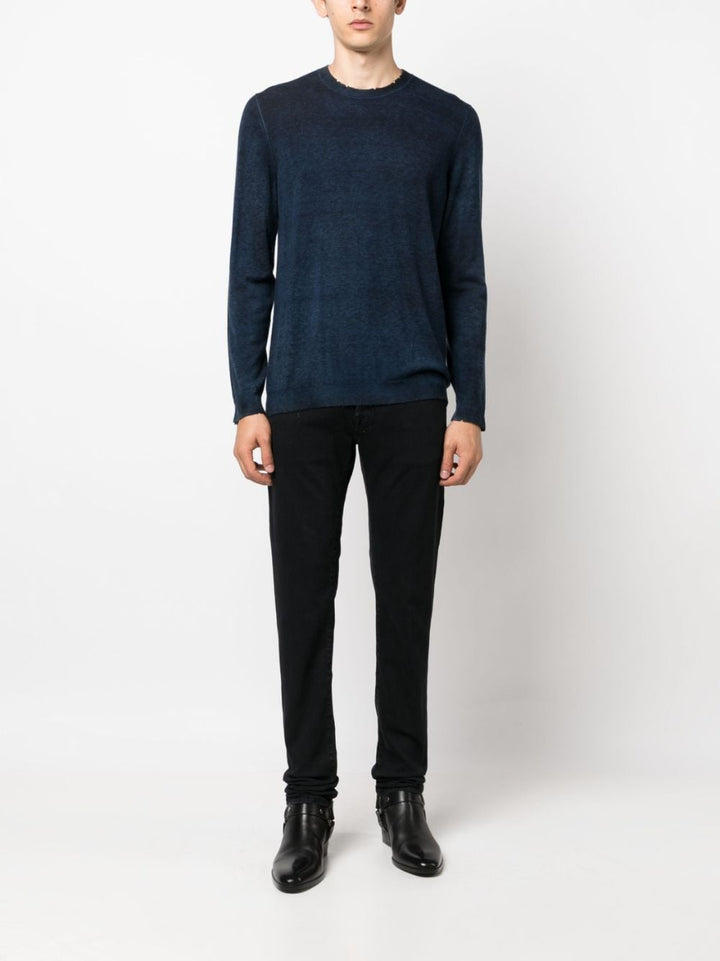 Avant Toi - Pull navy Laine & Cachemire - Lothaire