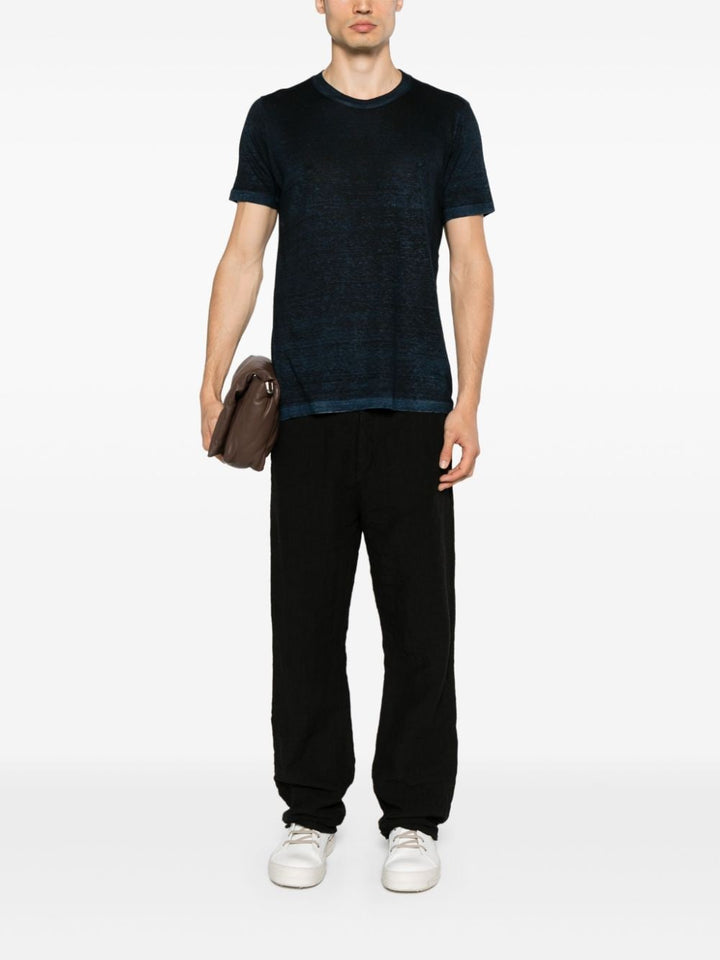 Avant Toi - T Shirt en lin navy - Lothaire
