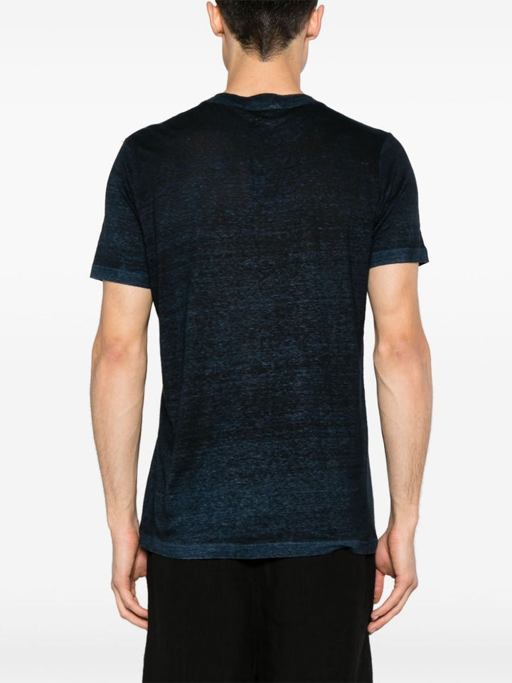 Avant Toi - T Shirt en lin navy - Lothaire