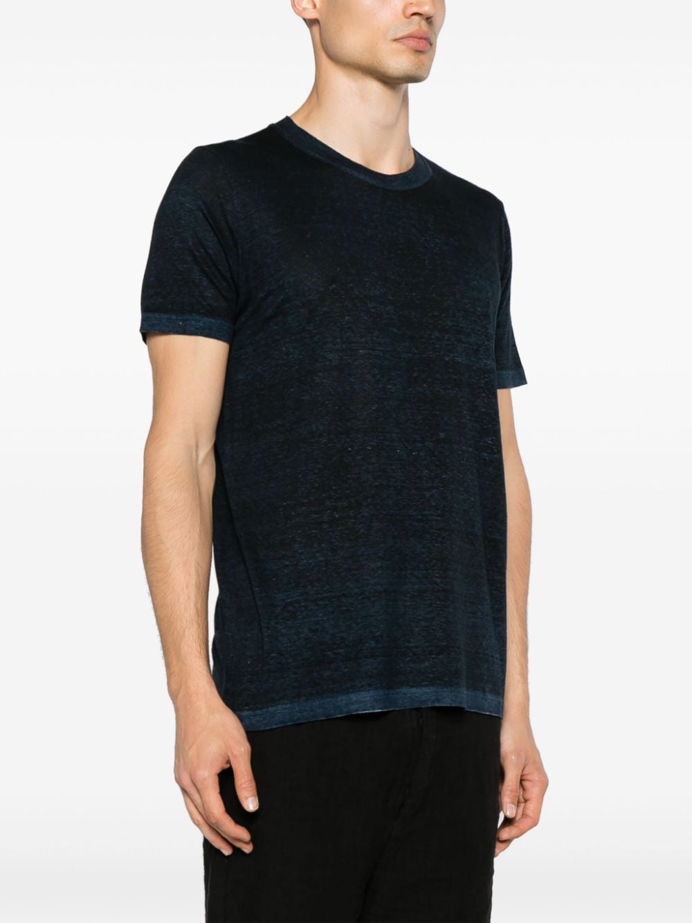 Avant Toi - T Shirt en lin navy - Lothaire