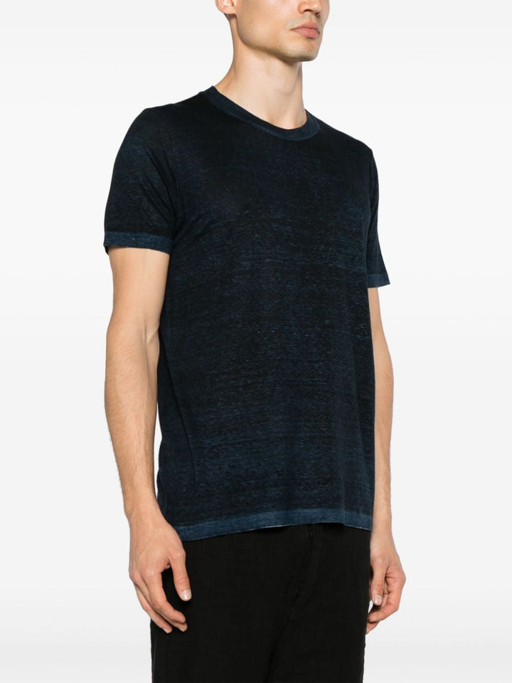 Avant Toi - T Shirt en lin navy - Lothaire