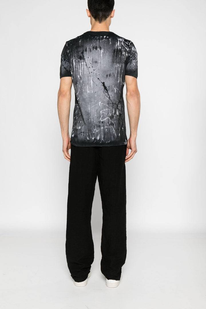 Avant Toi - T Shirt lin gris Noir - Lothaire