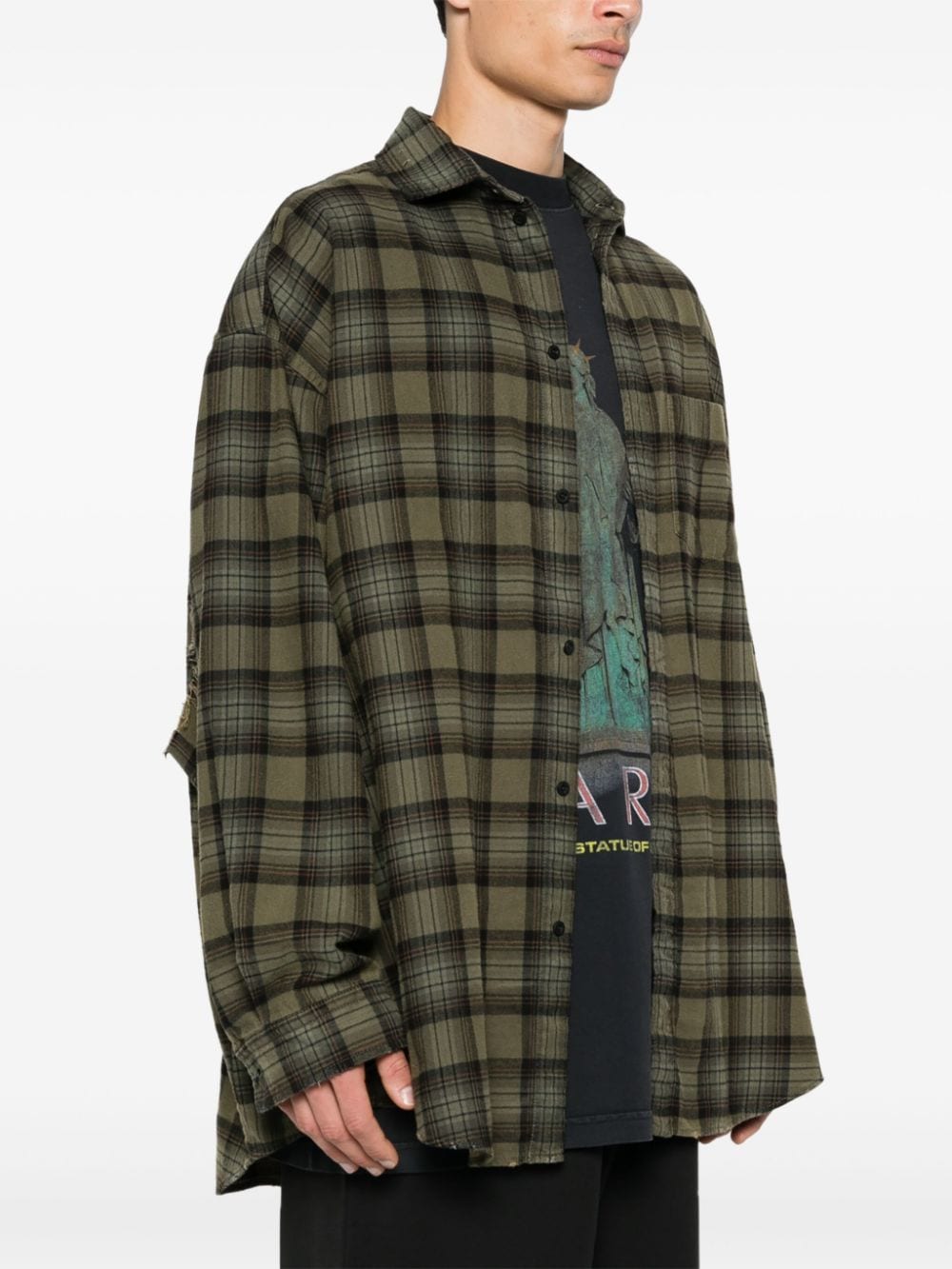 Balenciaga chemise Paris Liberty light khaki - Lothaire